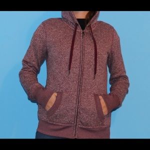 Maroon zip up hoodie